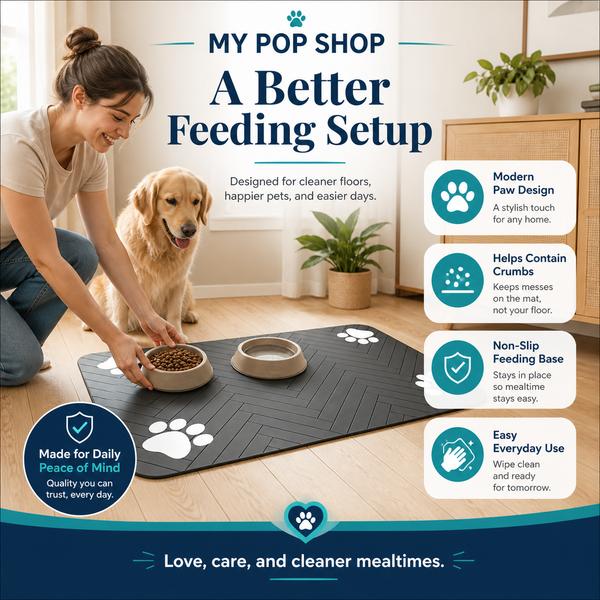 Non-Slip Pet Feeding Mat for Dogs & Cats